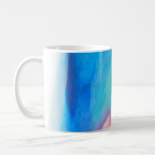 mehrfarbiges abstraktes Bild Kaffeetasse