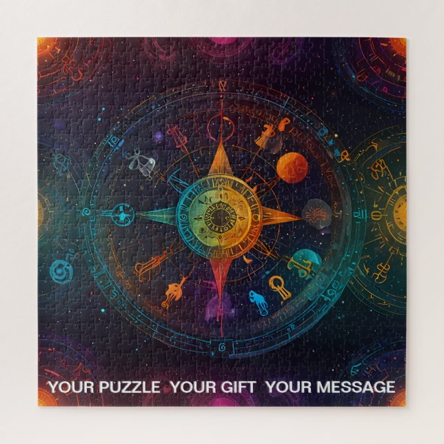 Mehrfarbiges Abstraktes Zodiac (Vertikal)
