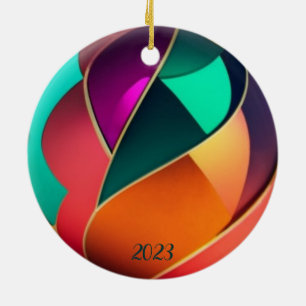 Mehrfarbiges Ball Metallic Shinny Ornament