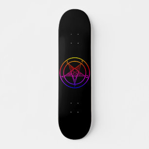 mehrfarbiges Baphomet-Skateboard Skateboard