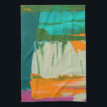 Mehrfarbiges Bild mit frei stehenden Ausdrücken Handtuch<br><div class="desc">Jennifer Goldberger hat dieses farbenfrohe Bild für freie Meinungsäußerung kreiert. Dicker Farbstrich verlasse Glocken von Farbe auf der Arbeit, sodass es sich wie ein Schichtendruck anfühlt. Kaufe deine noch heute!</div>