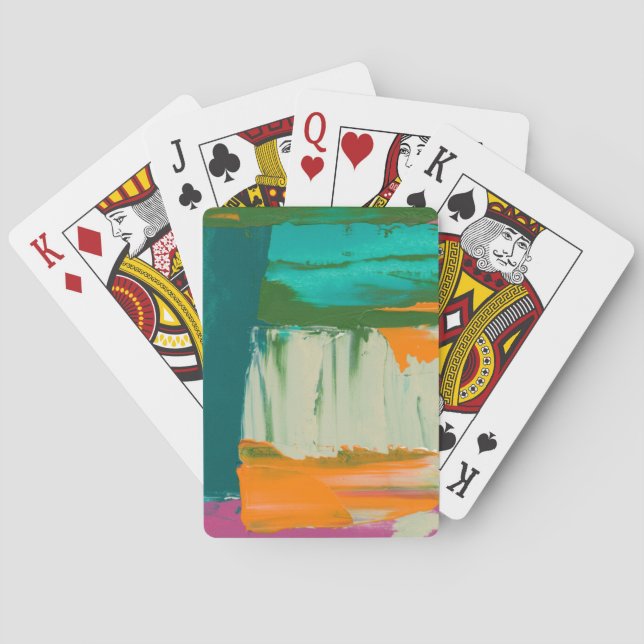 Mehrfarbiges Bild mit frei stehenden Ausdrücken Spielkarten (Rückseite)