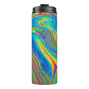 mehrfarbiges Bild Thermosbecher