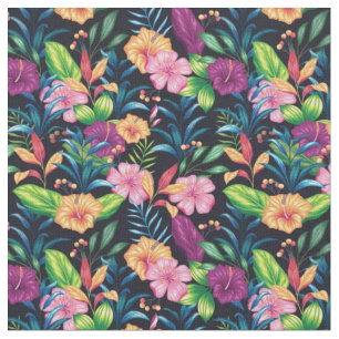 mehrfarbiges Blumenmuster Stoff