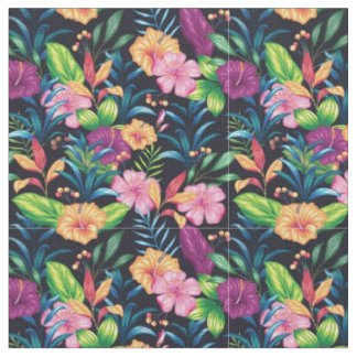 mehrfarbiges Blumenmuster Stoff