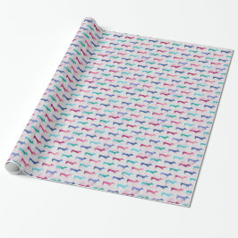 Mehrfarbiges Dackel-Muster Geschenkpapier