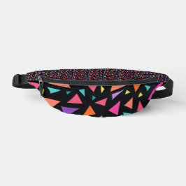 Mehrfarbiges Dreiecks geometrisches Muster Bauchtasche