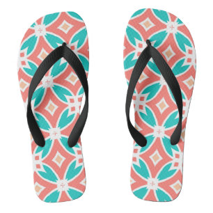 Mehrfarbiges ethnisches Muster Flip Flops