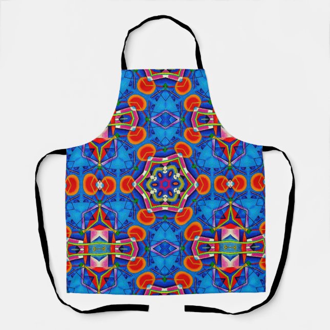Mehrfarbiges Farböllackkaleidoskop Schürze (Vorderseite)