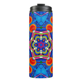 Mehrfarbiges Farböllackkaleidoskop Thermosbecher