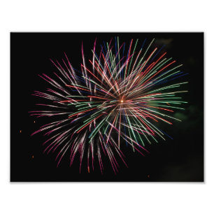 Mehrfarbiges Feuerwerk Fotodruck