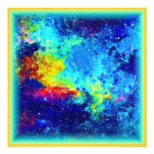 Mehrfarbiges Galaxiedesign. Jetzt kaufen Fotodruck