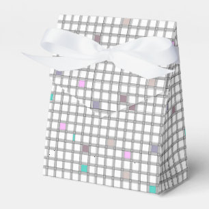mehrfarbiges geometrisches Prüfmuster Geschenkschachtel