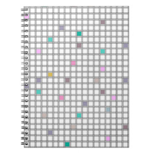 mehrfarbiges geometrisches Prüfmuster Notizblock
