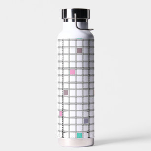 mehrfarbiges geometrisches Prüfmuster Trinkflasche