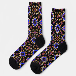 Mehrfarbiges lebendiges Muster Socken