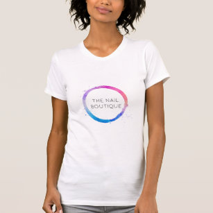 Mehrfarbiges Logo für den farbigen, lackierten Kre T-Shirt
