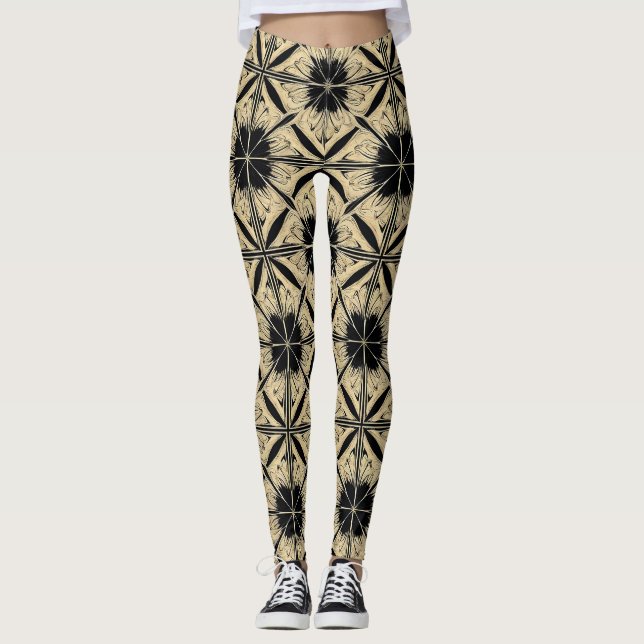 mehrfarbiges Muster Leggings (Vorderseite)