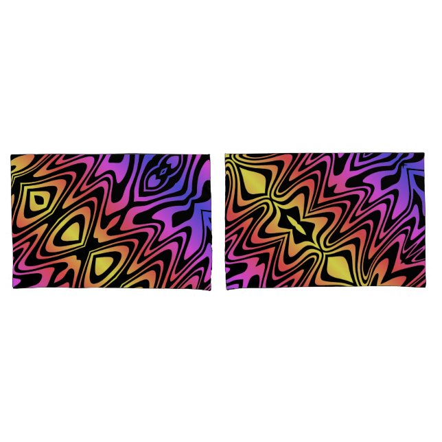mehrfarbiges Paar Pillowcases Kissenbezug (Vorderseite-Set)