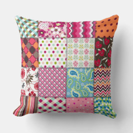 mehrfarbiges Patchwork Quilt Patterns Pillow Kissen