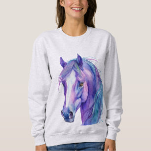 mehrfarbiges Pferd Sweatshirt