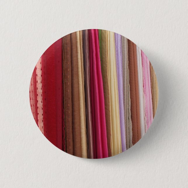 Mehrfarbiges Stoffmuster Button (Vorderseite)
