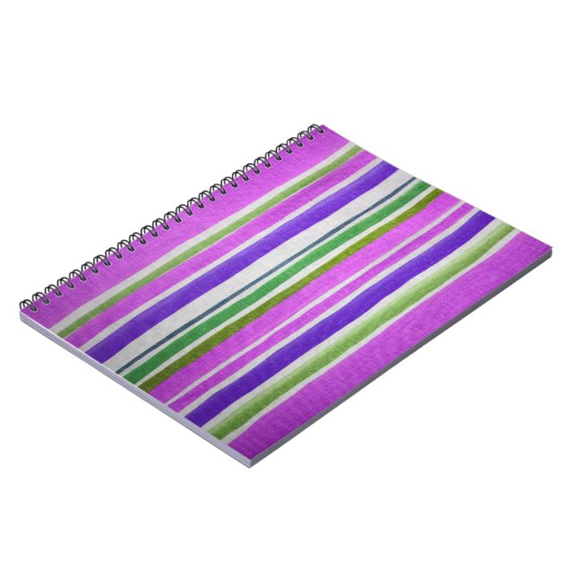 Mehrfarbiges StripNotebook Notizblock (Linke Seite)