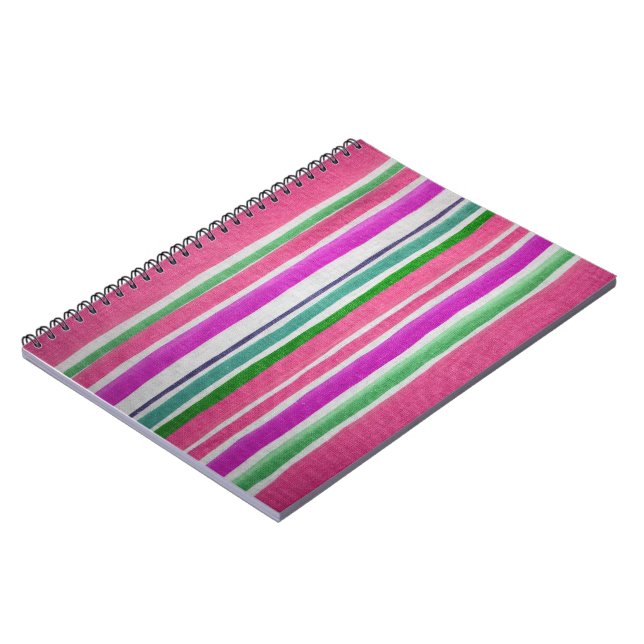 Mehrfarbiges StripNotebook Notizblock (Linke Seite)