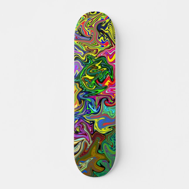 Mehrfarbiges Verzerrungs-Skateboard Skateboard (Vorne)