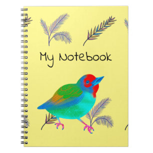 Mehrfarbiges VogelNotebook Notizblock