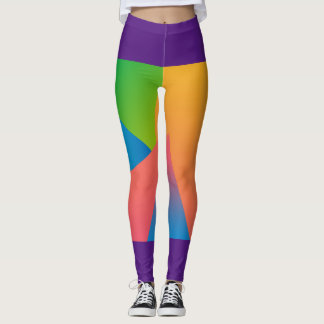 Mehrfarbiges Vorderteil Leggings