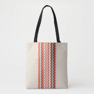 mehrfarbiges Wavy Muster Tasche