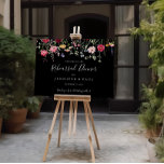 Mehrfarbiges Wildblume Probe Dinner Willkommen Poster<br><div class="desc">Dieses bunte Begrüßungsschild für die Probe der Wildblume eignet sich perfekt für eine moderne Hochzeitsfeier. Das Design umfasst eine bunte Auswahl an rosa,  rot,  lila,  gelb,  weiß,  violett,  rot,  bordeauxfarbenen Blume in schwarzem Hintergrund.</div>