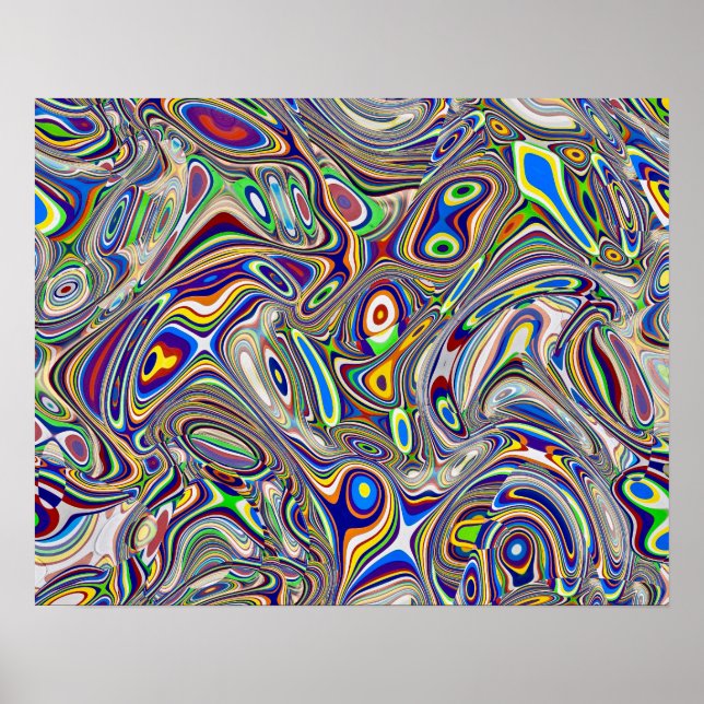 Mehrfarbigkeit Abstrakt 2, 2018 (Foto) | SVP-Bilde Poster (Vorne)