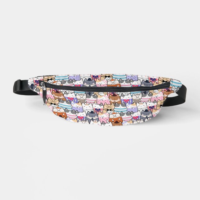 Mehrkatzen Bauchtasche (Vorderseite)