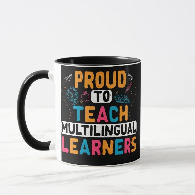 Mehrsprachige Lehrersprache ESL Tasse (Links)