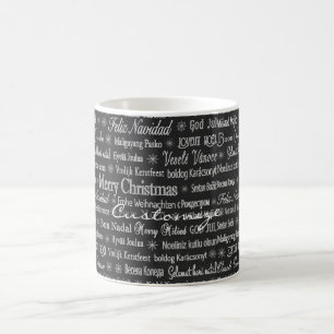 Mehrsprachige Merry Christmas Thunder_Cove Kaffeetasse