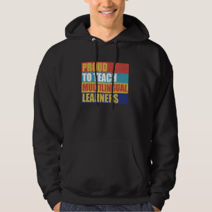 Mehrsprachiger Lehrer ESOL Linguist Language ESL T Hoodie