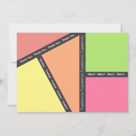 Mehrsprachiges Dankeschön Karte