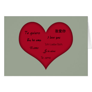 Mehrsprachigkeit "I Liebe You"