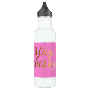 Mehrwegflasche - Bleibe Klasse Edelstahlflasche
