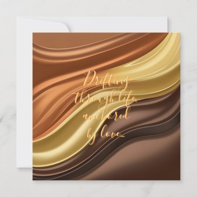 Mehrzweckflachkarte in stylischer Grafik (Vorderseite)