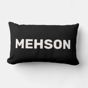 ‚MEHSON‘ Jungfrau Islands Slang, Black Lendenkissen