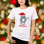 MEHy Christmas Funny Weihnachten Weihnachten Weihn Tri-Blend Shirt<br><div class="desc">MEH! Natürlich, CATS! Nichts sagt, dass lass eine lustige, verrückte, aufregende Weihnachten wie eine Katze mit einer Weihnachtsmannmütze und heißen Tasse Kaffee oder Tee haben? Dieses sarkastische und lustige Design feiert diese niedlichen und manchmal nervigen idiosynkratischen Verhaltensweisen unserer geliebten Furry Friends, die wir Katzen, Kätzchen oder Kätzchen nennen. Die Katze...</div>