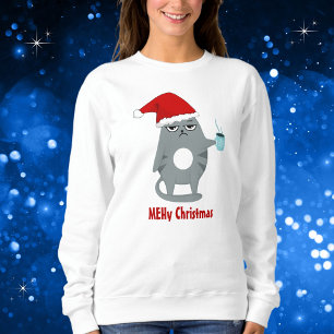 MEHy Christmas Sarcastic Niedlich Weihnachten Weih Sweatshirt