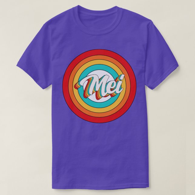 Mei Name Shirt Vintag Mei Circle (Design vorne)