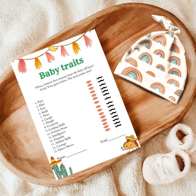 Meican Tacos Baby trait Baby Duschgame Card Einladung (Von Creator hochgeladen)