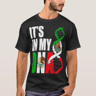 Meico DNA Meican Flag Proud Hispanic Men Women Kid T-Shirt