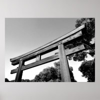 Meiji-Schrein, Torii aus Holz, Tokio