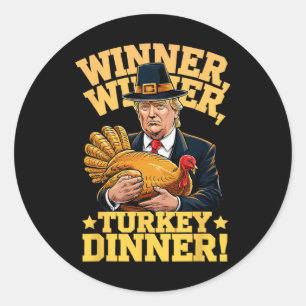 Meilan Uni-Erwachsenen Spaß Funny Trump Gewinner Runder Aufkleber